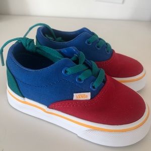 Brand new never worn colorblock toddler vans 5c